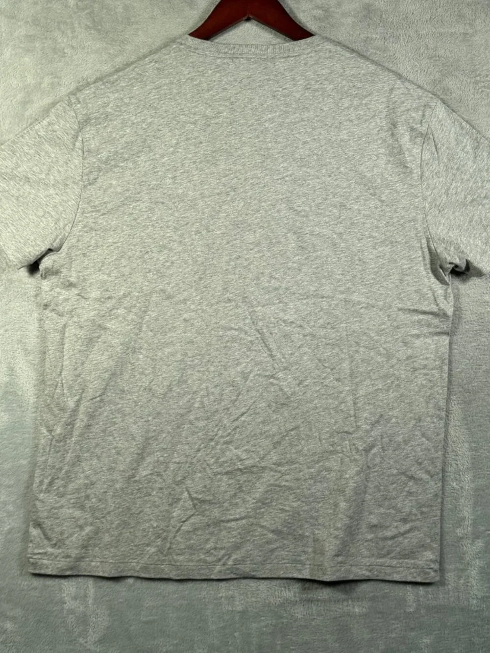 Polo Ralph Lauren T Shirt Mens L Gray Script Logo Embroidered Classic Fit $55